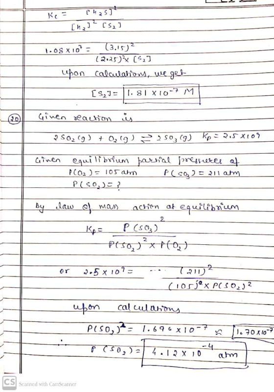 Kes CH25) [H2] ?CS, 1.08x10? (3.15)? (2.25)x ($2] upon calculations, we get [S2] = 1.81 X10-7 M 00 Ginen reaction is 250, (9)