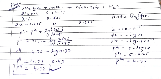 Post > N4 с. Изо, тн, о ии, O, TN4 ои gloooll 5x00125 2-31 0.625 22310625 Acidic Buffer 0.625 5- در ۱۰۶ - ا ph= pka + log (sa