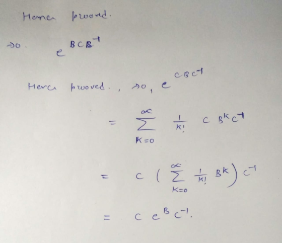 Hana prooved. Do. BCBt CBCT Herce pwoved., so, e C Bkct K=o - co the BK) CT =ce Bct. K=o