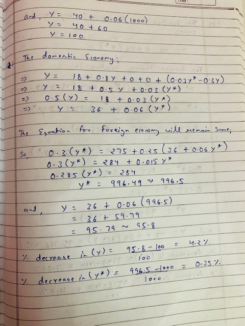 Brd Y 0.06 (1o00) 40 t 60 domentic Econamy The 18+ 0.8y + o+o+ (0.03y* -0 3y) 2 + 0.03 (yA 36 +0.06 ( 18 The Equation 0.3 (y)