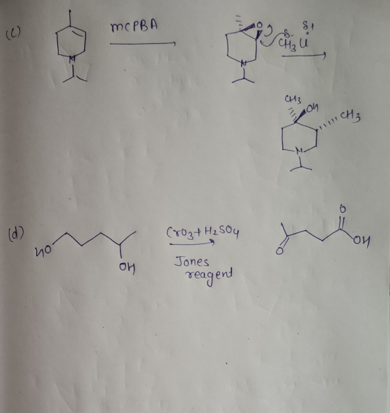 MCPBA CH3 - on CH3 (roz + H₂SO4 애 Jones reagent