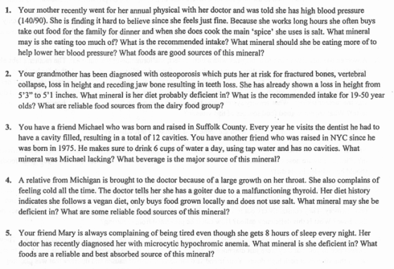 Your mother recently went for her annual physical with her doctor and was told she has high blood pressure (140/90). She is f