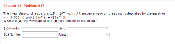 The linear density of a string is 1.5 x 10^-4 kg/m