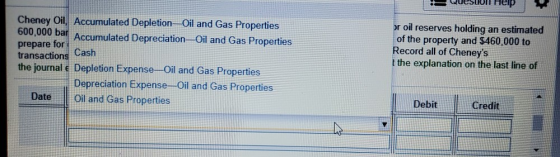 Cheney Oil, Accumulated Depletion-Oil and Gas Properties OV, U0 par Accumulated Depreciation-Oil and Gas Properties prepare f