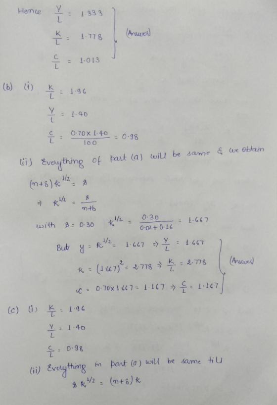 Hemce C. T = 1.013 (b) (i) 1.96 :1-40 c0-70x 1 40 : 0 98 (ii) Everything of bait (a) wiu be sam e weeblam なしん k,ve: 1/0-30 with %:0.30 : 0.70x1.10: 1 ↓17う든 : 1.117 (2) (i ) 툰. I.gl Y 1.40 C : 098 (ii) Evelything n past (a) wil be same tU