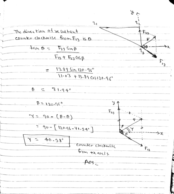 te die tion re Sulta 23 31S 9 13.Sin 120 . 113 13.89 Co$120.9 β = 120,9( 3 F. Count Clec 13 Ary