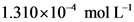 1.310x104 mol 
