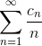 \sum_{n=1}^{\infty} \frac{c_{n}}{n}