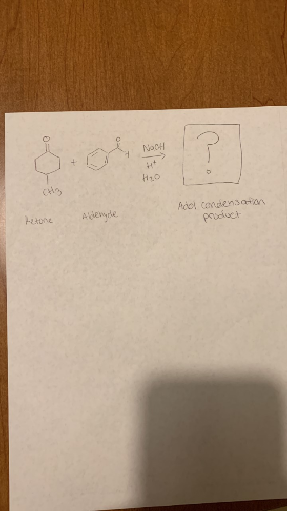 NaoH HA H2O CH3 Ketone Aldehyde Adol condensation product