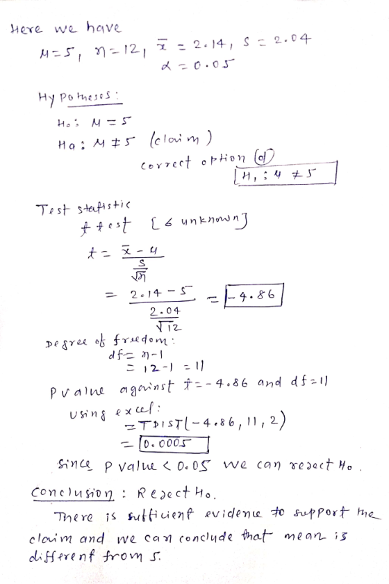 Here we have - 2.14 - S 12 TIST-4.86,11, 2 clovim and we aconclude haf mean is