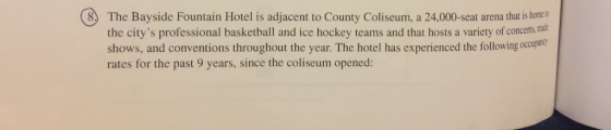8) The Bayside Fountain Hotel is adjacent to County Coliseum, a 24,000-seat arena that is homel the citys professional baske