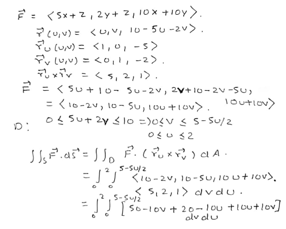 Th F : <5x+ 2, 2y + 2,10% +107) ģCU,) = 0, VI 10-50-2v). Fu (UN) = <1,0,-5) řv (0,w) =<oil,-2). Tuxir =<s, 2, 1). = < SU +10-