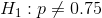 Hi . P 0.75