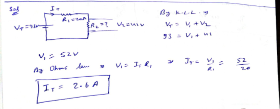 So VT -93 2 IT= 2.6A