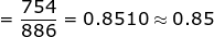 754 = as = 0.8510~0.85