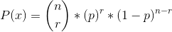 Plz) = (-) * (p) * (1-p)-r