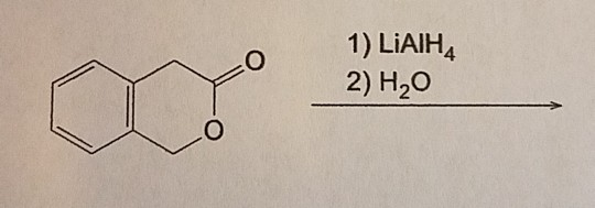 1) LiAIHA 2) H2O