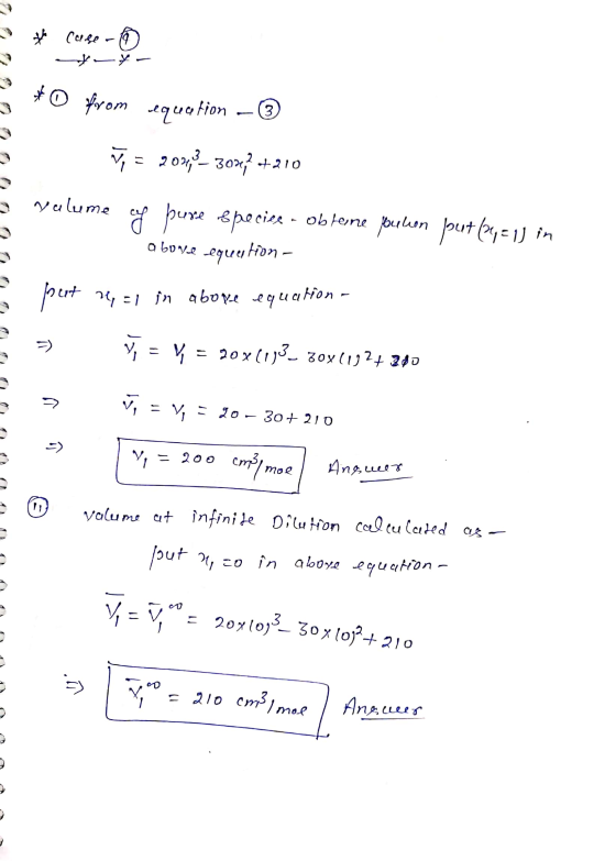 * Case Case - 6 7 O from equation 3 V, = 20243-3032 +210 Wulume put (24 = 1) in y pure specige - obtene yourlion above equati