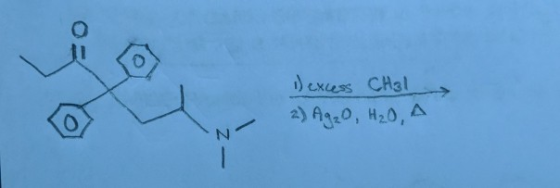 1) excess Chal 2) Ag₂O, H₂O, A Z-