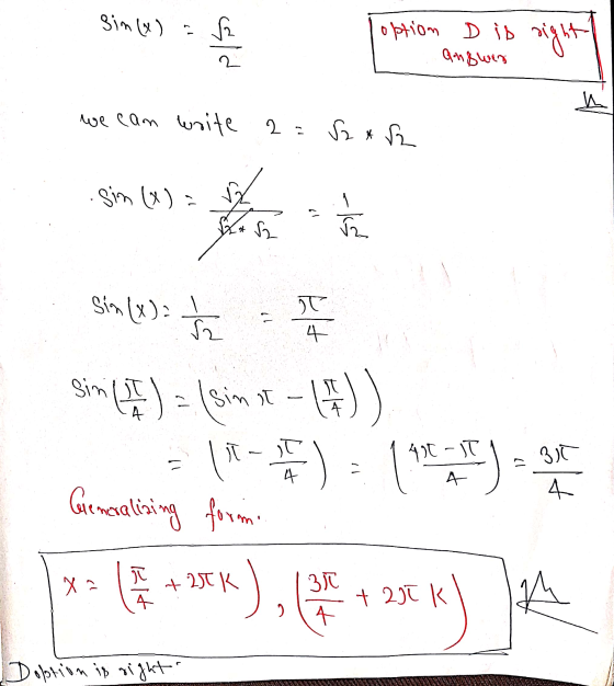 sim (x ) . B Since the potem ne mogeny si option D is Gang men 2 we can write 2=52&r2 sin (x) Skin (3); La Sin ( ) = (simot -