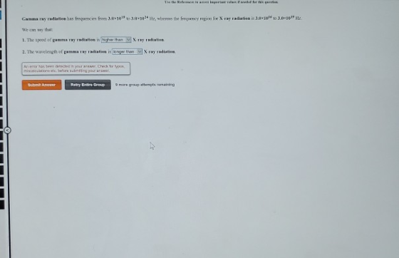 1 Referencia es pot valar Ka r ik for Gamma ray radiation has frequencies from 19 1 0241, wins the fruity reite istian Kol .