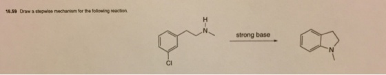 18.59 Draw a stepwise mechanism for the following reaction. strong base