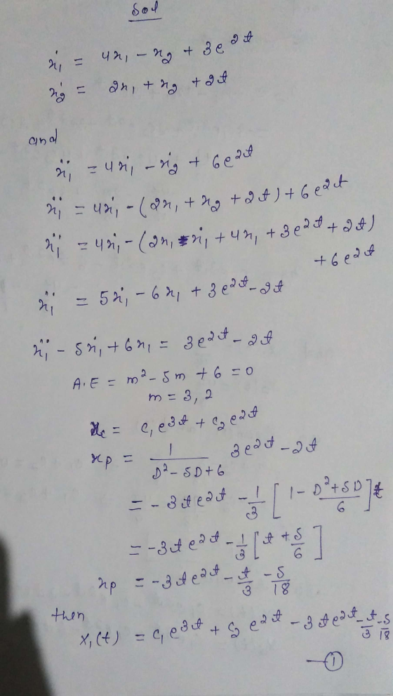 Sol à = 42, - ng+ 3 e at ng= an, eng & ait and x = usi, -ig + beant * = 42-(022, ++4 ) +6edct * = 45,- (an, #3, +44, +3e28 +2