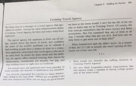 Chapter 5 Staffing for Service 193 Cruising Travel Agency we have at the lower levels? I cant for the life of me see why so