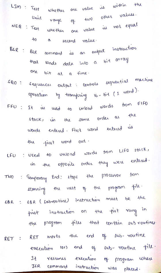 Lim: Test kethuu one value swihin thuone t alus keth ou values wol equal unit to asecord va instruct。 command is an output th