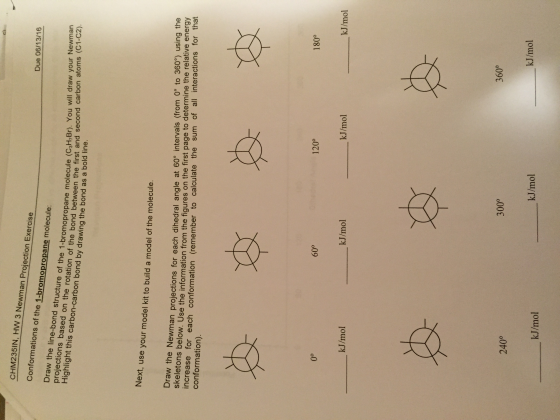 Conformations of the 1 - bromopropane molecule: D