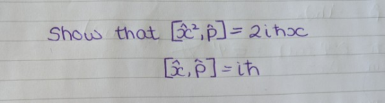 Show that [0c² p] = aihoc [ce] =ih