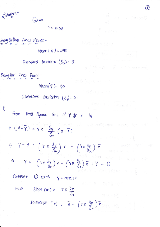 olulian Mean (X) o Mean (y )c 50 SondadDeviaon (Sy9 S>