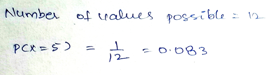 Number of values possible PCX = $) ㅗ 12 -0.083
