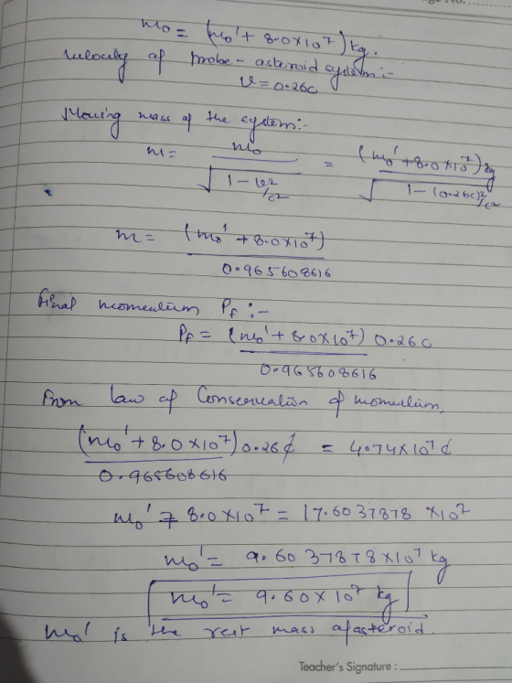 lasi MAo 0.96S 60 26)6 7.60 31G18 s alasteroid Teachers Signature