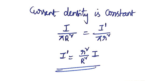 current density is constant I I TRY Tor Is en I