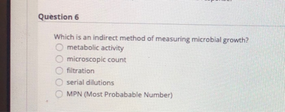Question 4 A Culture Of 10 Bacteria Of Escherichia Coli Has A 