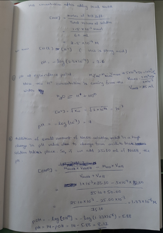 Concentation atHer adding Hl (0ml NaoH moles ol t left CHC Toted volume of seluke 1SX2mmo 60 ml 9.510 M CH CLJ H we Know Hais