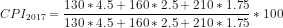 130 * 4.5+ 160* 2.5+ 210* 1.75 130 * 4.5+ 160* 2.5+210 * 1.75 2017