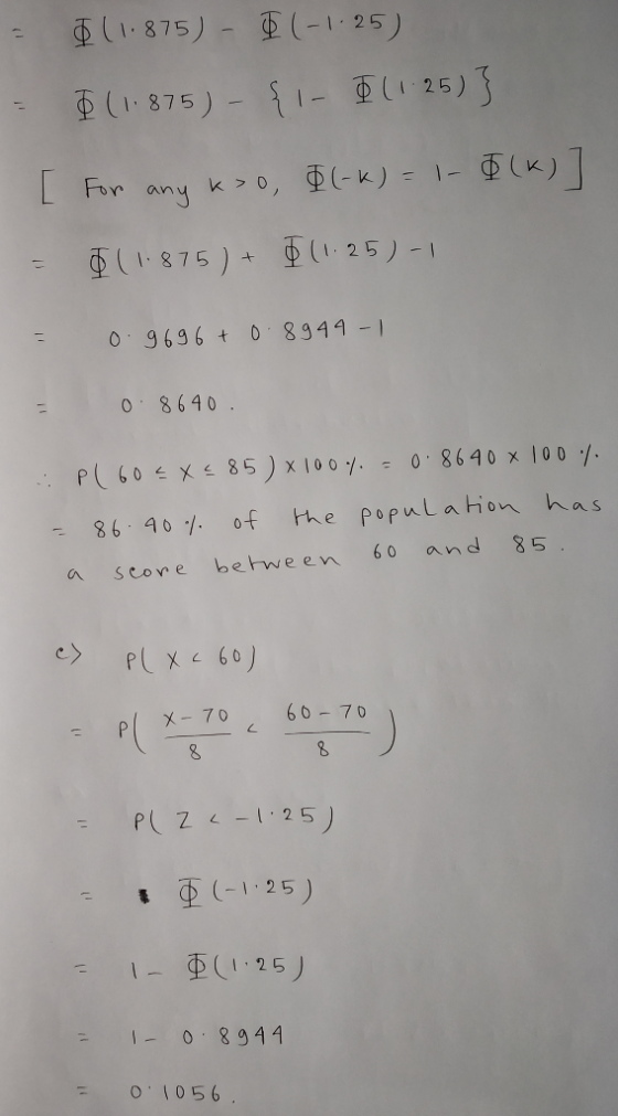 (1.875)- 오(-1- 2 5 ) 史(1.875)_ {!- 重い25) (1.875) + φ(1.25) 0 96960 8944 -1 0 8640 a scove behween 60 and p x-7060-70 (-1,25 重