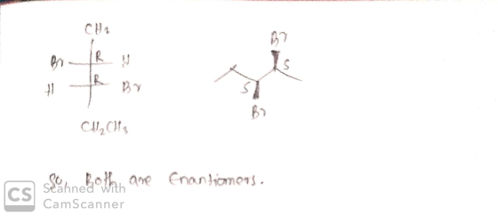CHCl, cs Sennebethh ame Enantiomers. CamScanner