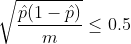 P(1-P) 50.5 V m