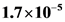 1.7x10-5
