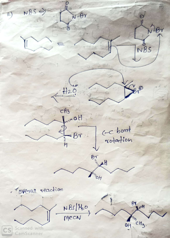 NBS ImmoH , Bril ac bond rotation I H overall reaction 09 NBs/tho MeeN en CH) OH Scanned with CamScanner
