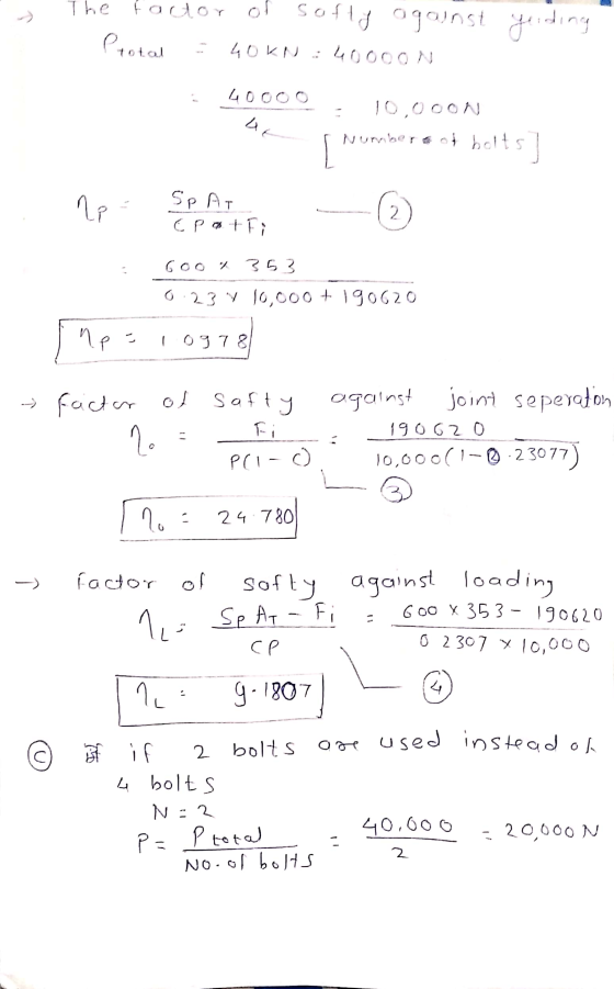 - > The factor of softy against yeiding Ptotal 40KN 400OON 4oooo LE 10,0OON Number of holt: 145] ne Sp At E pa t fi 6oo % 353