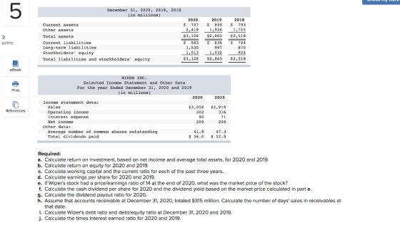 December 31, 2020, 2019, 2018 (in millions) Current assets Other assets Total assets Current liabilities Long-term liabilitie