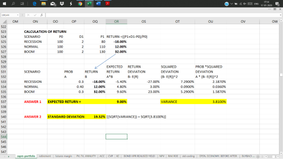 11 e 59 (V d ENG 17.14 1701 2020 E 12 OR544 ом ON 00 OP O OQ OR OR OS os or o OV ou or own 523 CALCULATION OF RETURN SCENARIO