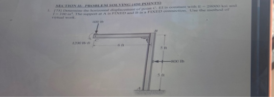 SECTION PROBLEM SOLVING POINT The FINE FEXED the 1.200 - - 8000