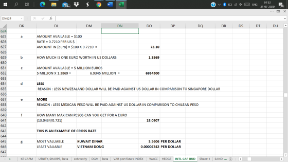 01:52 C w ENG 99+ 31-07-2020 28 Х DN624 X . DK DL DM DN DO DP DO DR DS DT DU 624 625 a AMOUNT AVAILABLE = = $100 RATE = 0.721