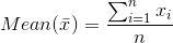 Mean() - Σ1 ;