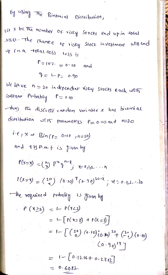 cm0mial Distvibuti 00, ehT nomber or viry Stocr end pin ota The Chanee of vU 0 IO 1 D.1216ナ0,2刊-